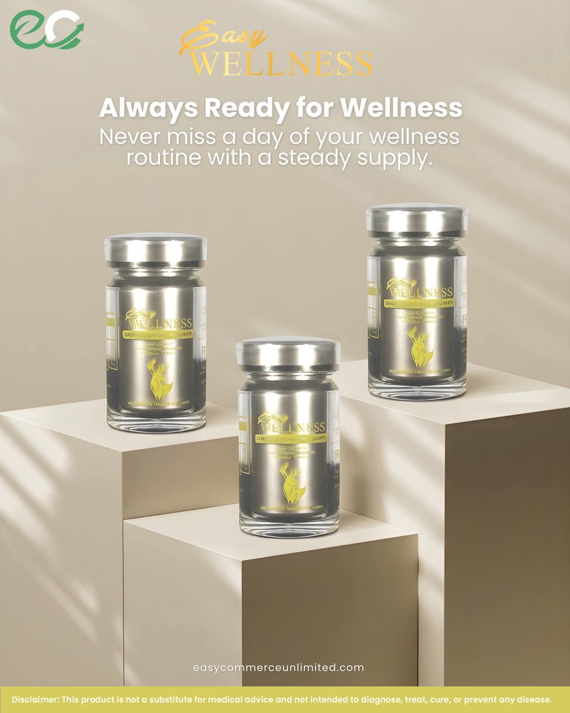 Easy Wellness Deer Placenta Stem Cell (60 Capsules)