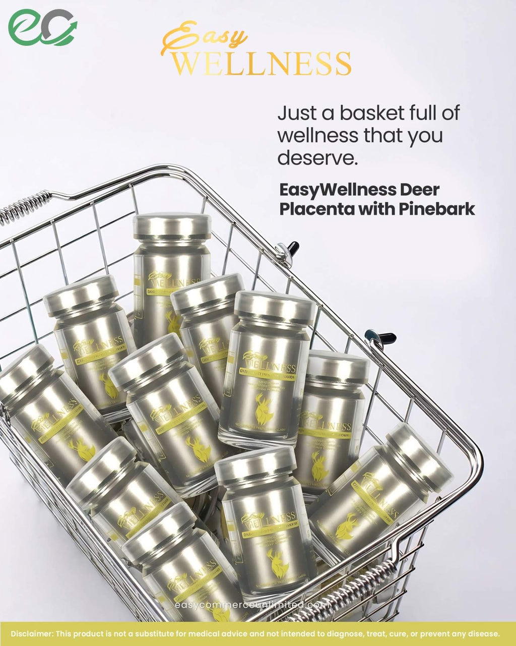 Easy Wellness Deer Placenta Stem Cell (60 Capsules)