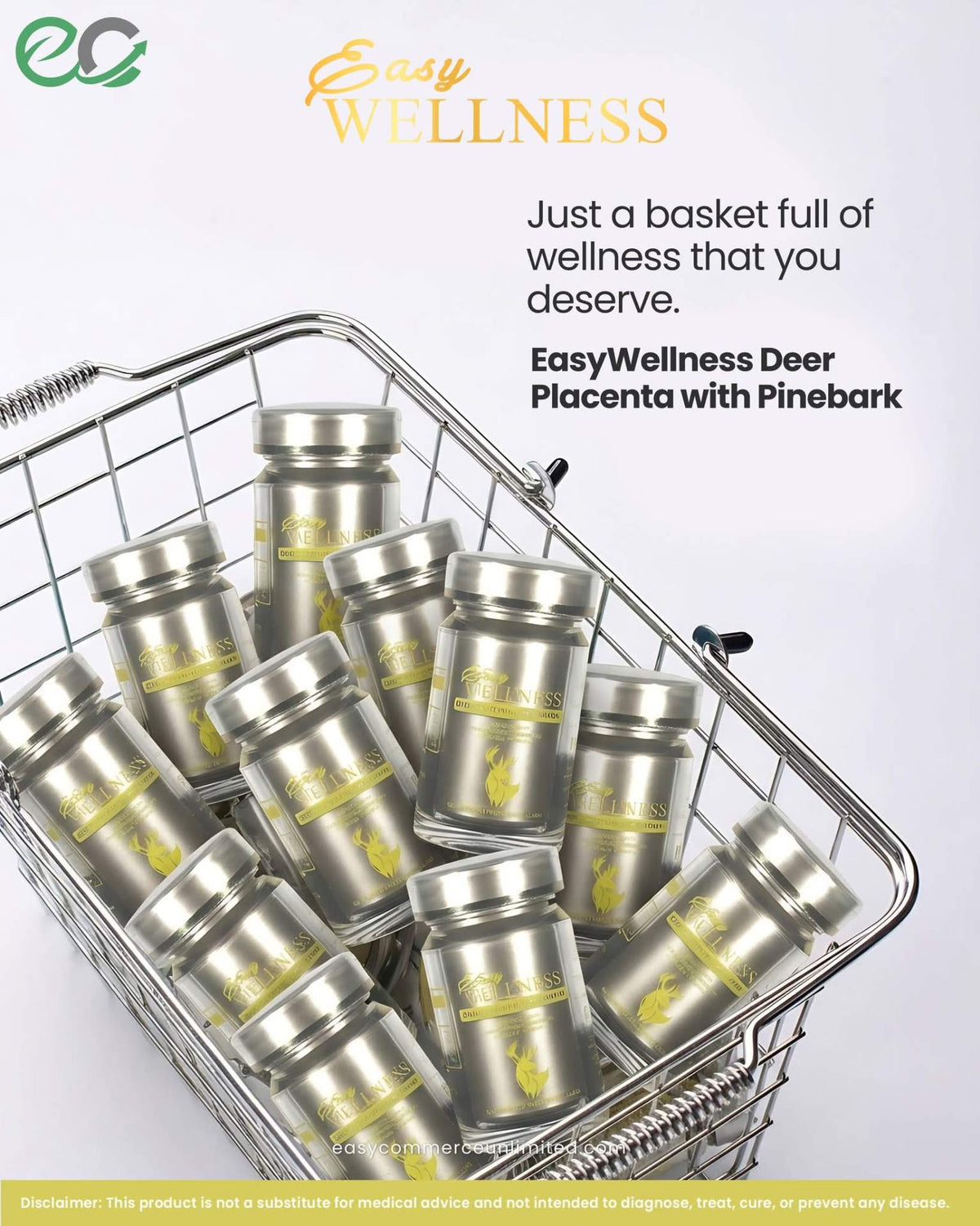 Easy Wellness Deer Placenta Stem Cell (60 Capsules)