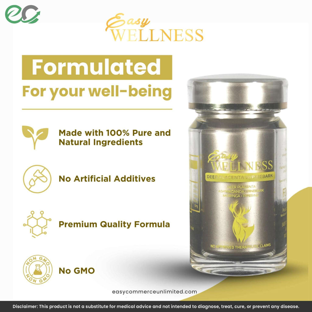 Easy Wellness Deer Placenta Stem Cell (60 Capsules)